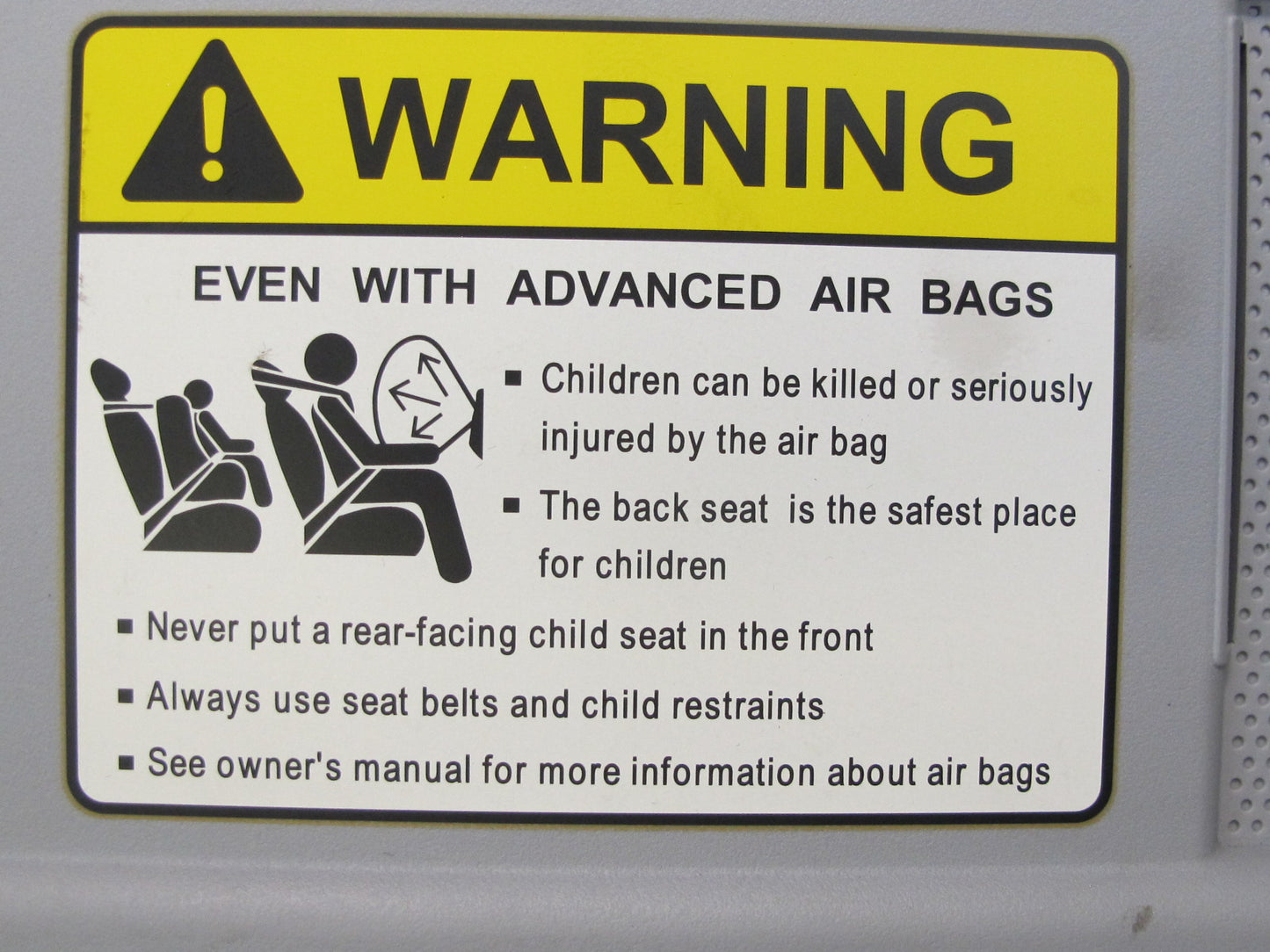 04-08 Mazda RX8 Set of 2 Front Left & Right Sun Visor Gray OEM