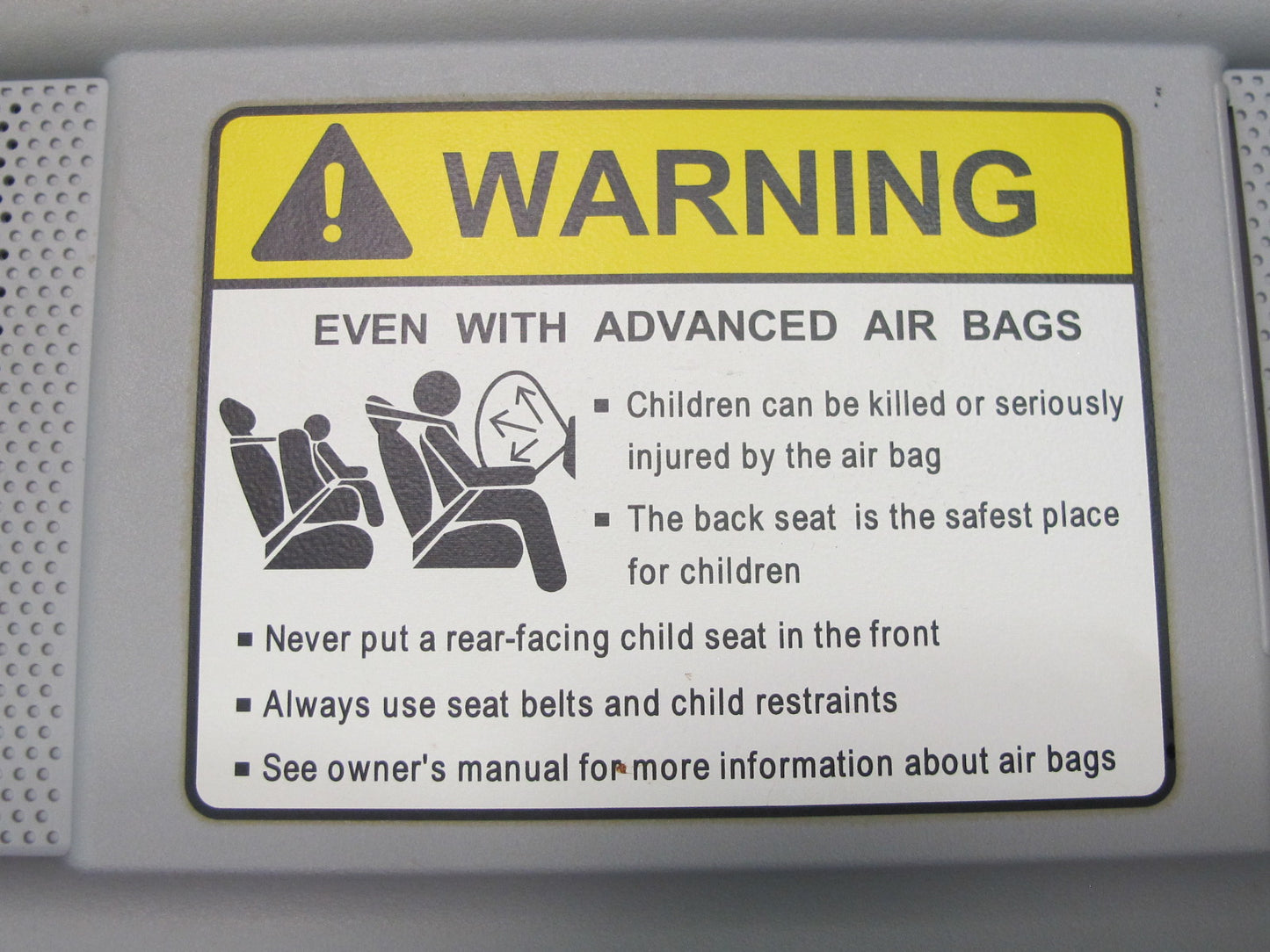 04-08 Mazda RX8 Set of 2 Front Left & Right Sun Visor Gray OEM