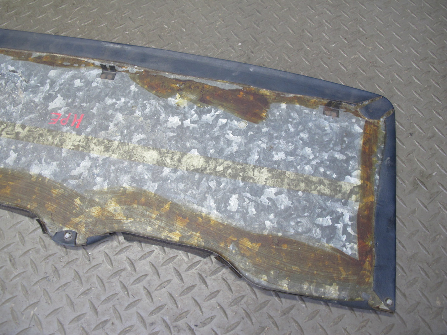 1984-1991 Porsche 928 S Upper Sunroof Moonroof Panel Cover Blue w Interior Trim