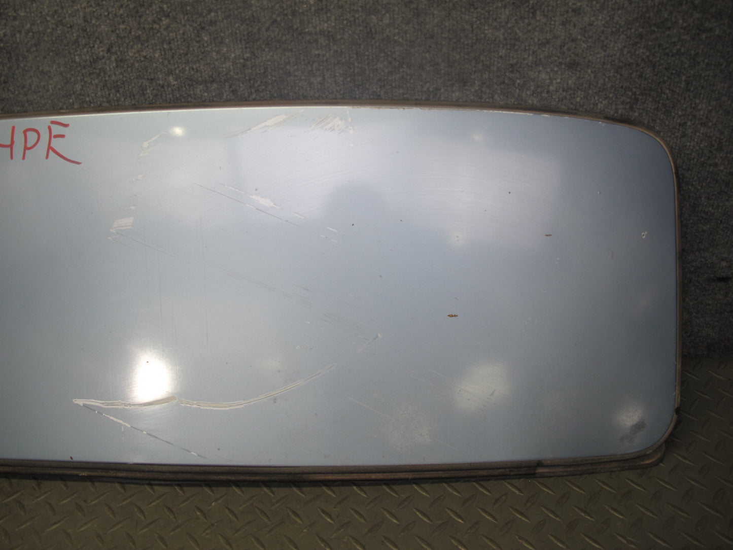 1984-1991 Porsche 928 S Upper Sunroof Moonroof Panel Cover Blue w Interior Trim