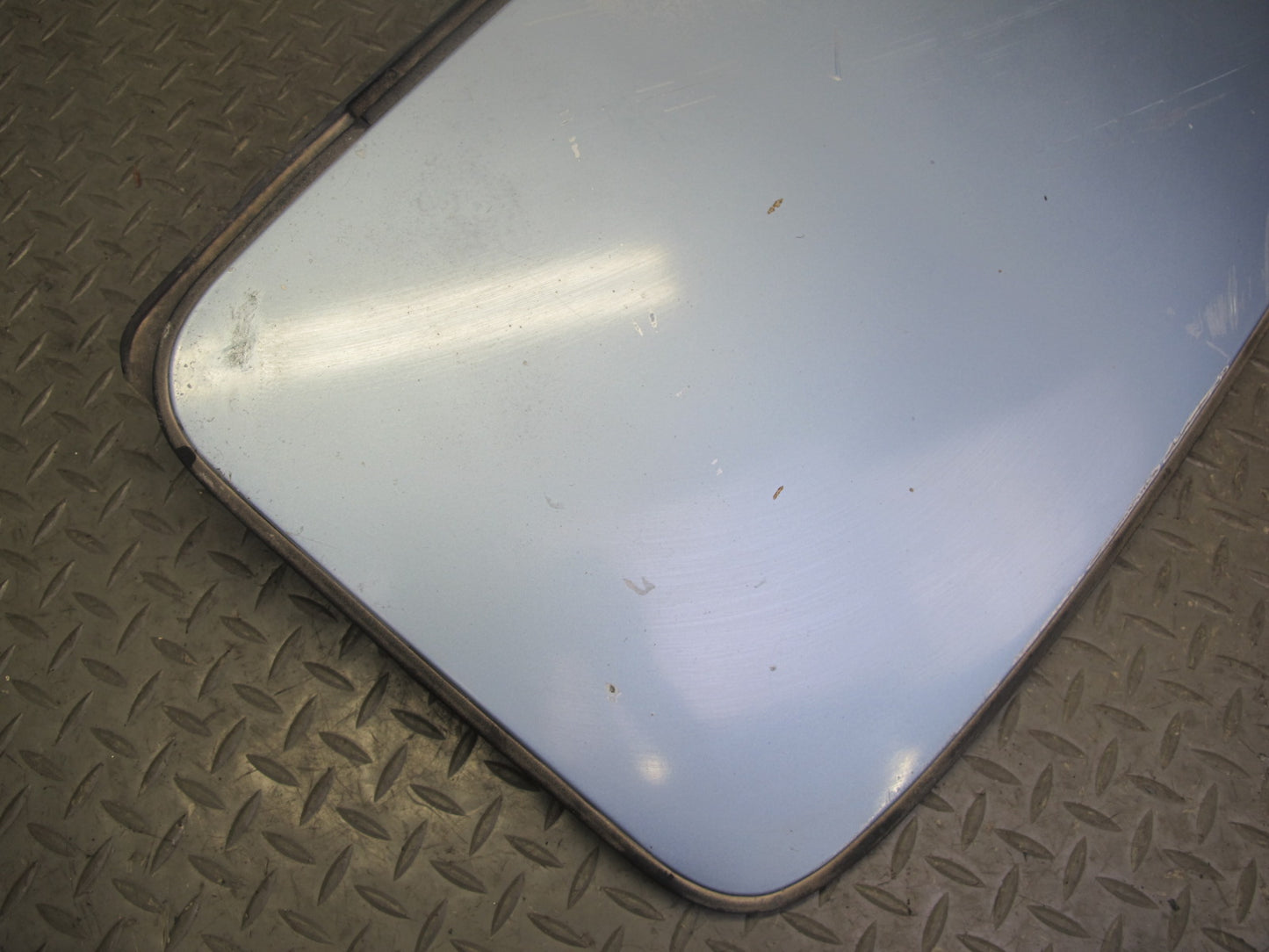 1984-1991 Porsche 928 S Upper Sunroof Moonroof Panel Cover Blue w Interior Trim