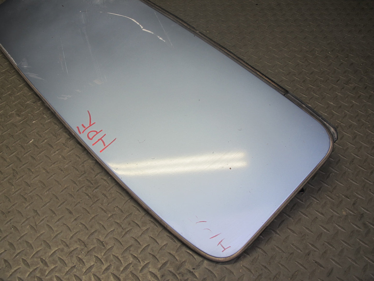 1984-1991 Porsche 928 S Upper Sunroof Moonroof Panel Cover Blue w Interior Trim