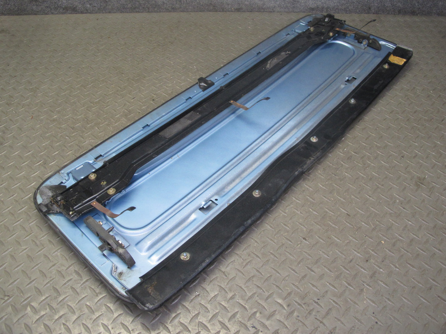 1984-1991 Porsche 928 S Upper Sunroof Moonroof Panel Cover Blue w Interior Trim