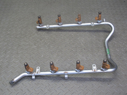 03-06 Mercedes R230 SL500 M113 Engine Fuel Rail w Injector Set 1130700595 OEM