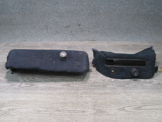 1984-1995 Porsche 928 Left & Right Side Carpet Trim Panel w Hatch Release Switch