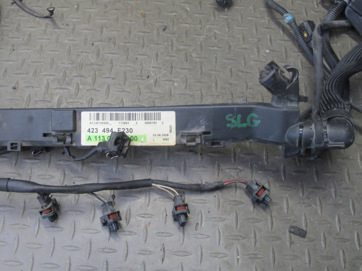 03-06 Mercedes R230 SL500 M113 Engine Motor Wire Wiring Cable Harness Set OEM