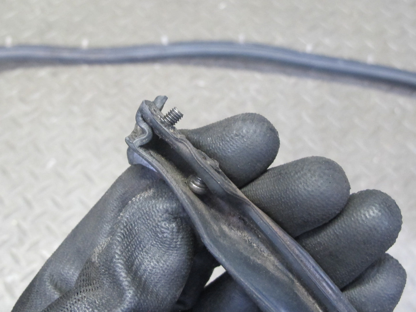 88-91 Mazda RX7 FC3S Convertible Left Door Lower Weatherstrip Rubber Seal OEM