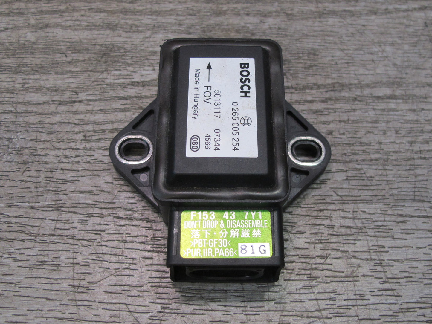 04-08 Mazda RX8 YAW Turn Rate Control SENS0R Module F153437Y1 OEM