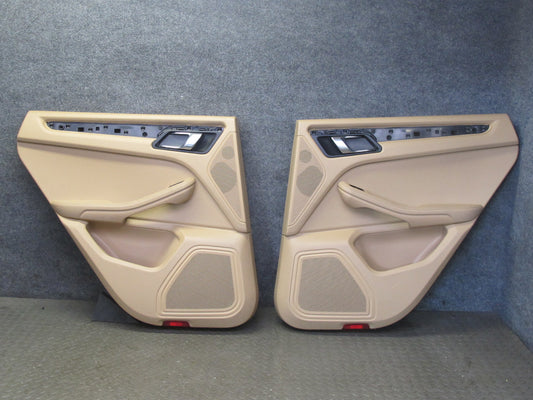 2015-2018 Porsche Macan Rear Left & Right Door Trim Cover Panel Set of 2