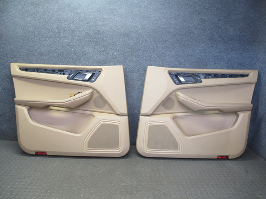 2015-2018 Porsche Macan Front Left & Right Door Trim Cover Panel Set of 2