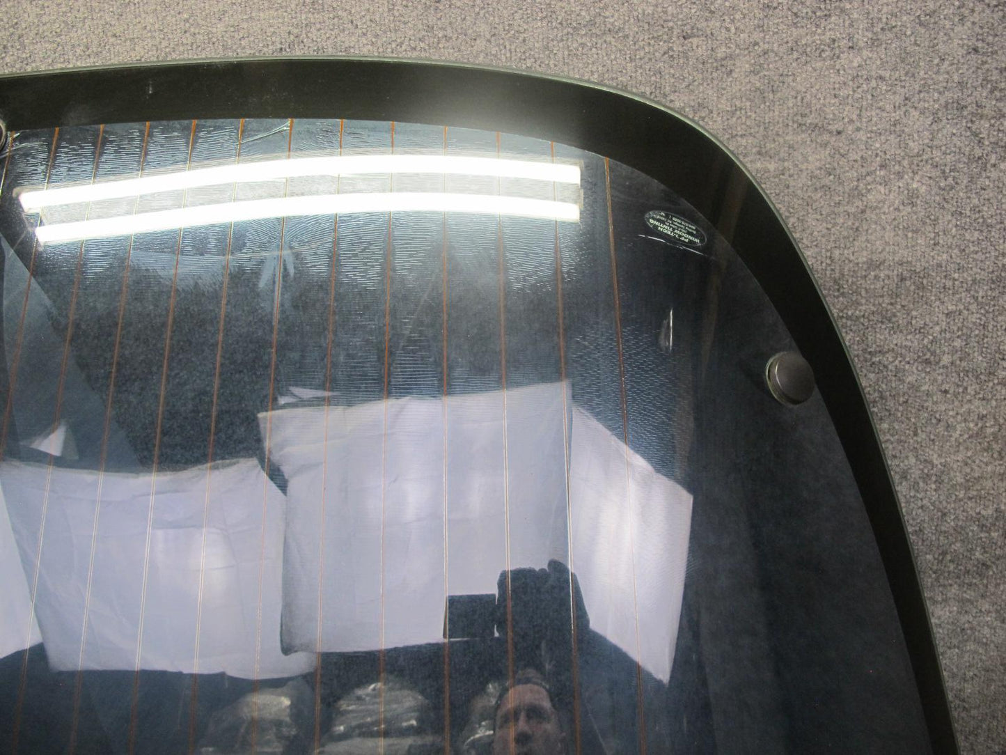 84-96 Chevrolet Corvette C4 Coupe Rear Hatch Heated Glass Window w Molding OEM