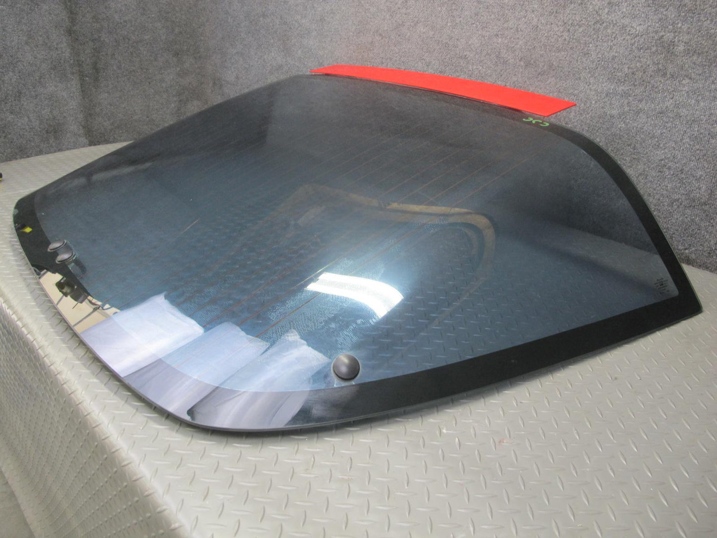 84-96 Chevrolet Corvette C4 Coupe Rear Hatch Heated Glass Window w Molding OEM
