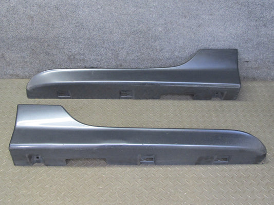 04-08 Mazda RX8 Set of 2 Left & Right Side Skirt Rocker Panel Molding Grey OEM