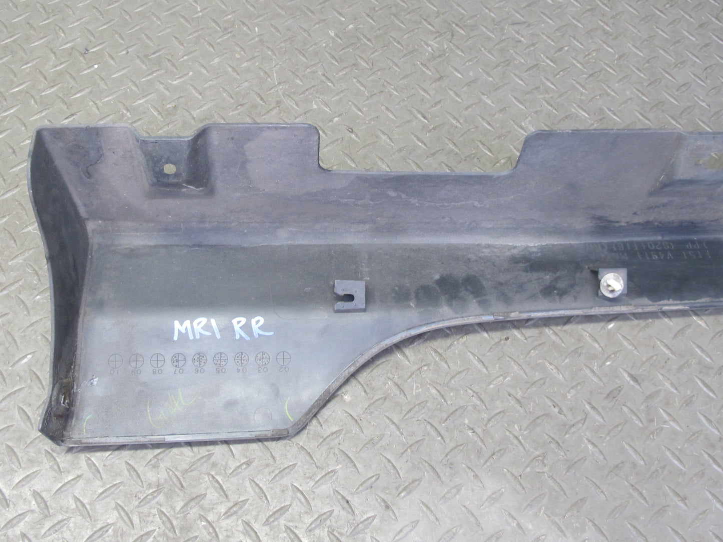 04-08 Mazda RX8 Set of 2 Left & Right Side Skirt Rocker Panel Molding Grey OEM