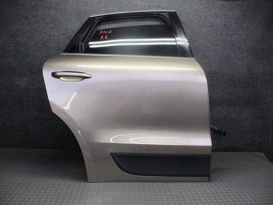 15-18 Porsche Macan Rear Right Door Shell Panel w Keyless Handle Window Motor