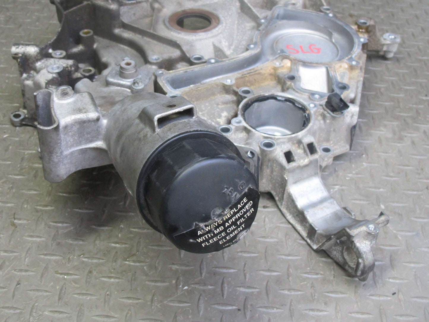 03-06 Mercedes R230 SL500 5.0L M113 Engine Motor Timing Cover OEM
