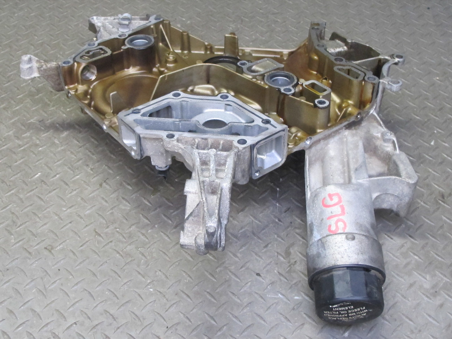 03-06 Mercedes R230 SL500 5.0L M113 Engine Motor Timing Cover OEM