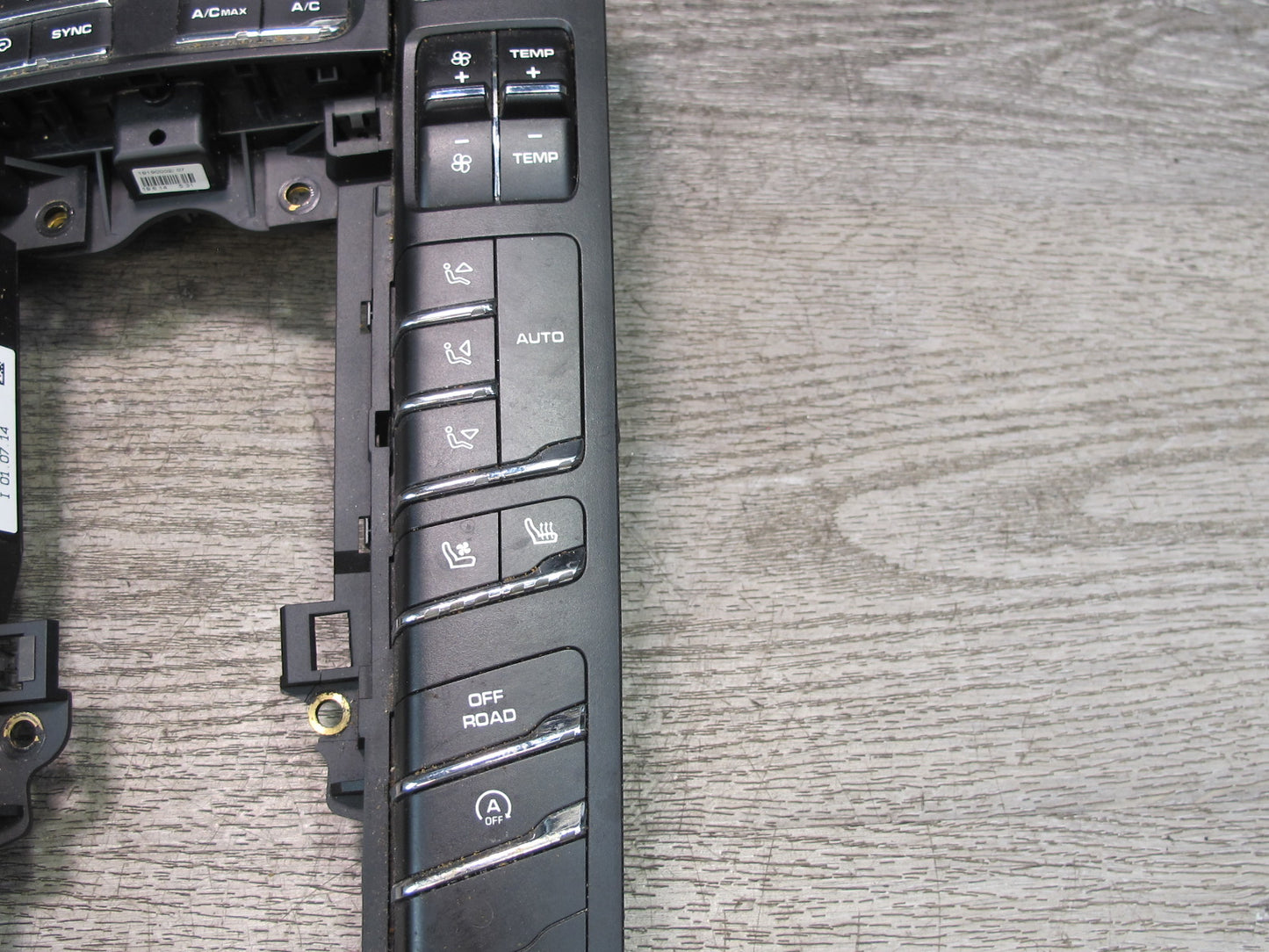 2015-2018 Porsche Macan Center Console A/C Heater Climate Control Switch Panel