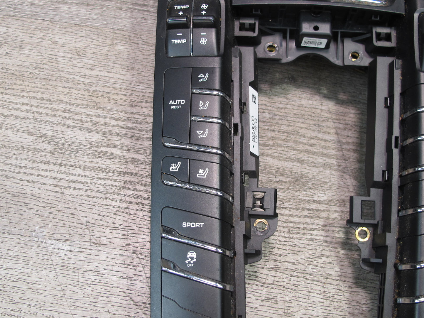 2015-2018 Porsche Macan Center Console A/C Heater Climate Control Switch Panel