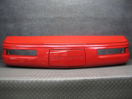 91-96 Chevrolet Corvette C4 Front Bumper Cover w License Plate Cover RED OEM