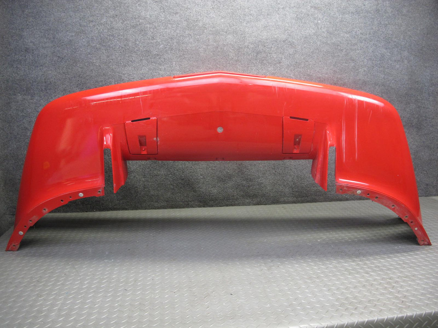 91-96 Chevrolet Corvette C4 Front Bumper Cover w License Plate Cover RED OEM