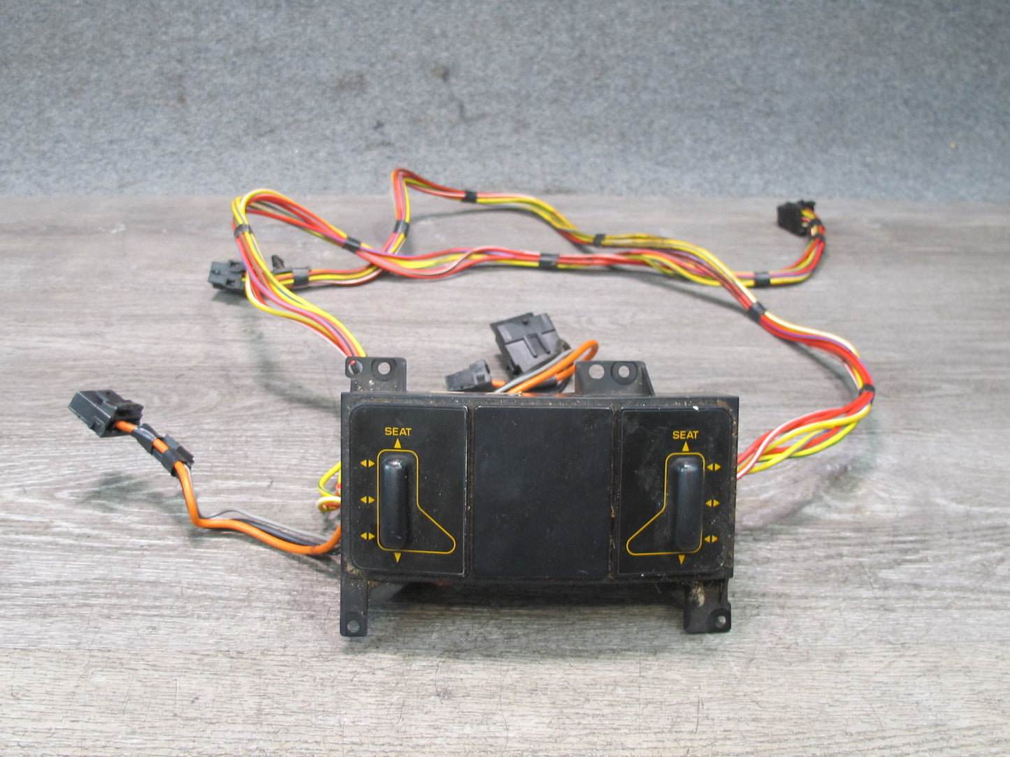 92-93 Chevrolet Corvette C4 Front Left & Right Seat Switch w Wiring 10161842 OEM