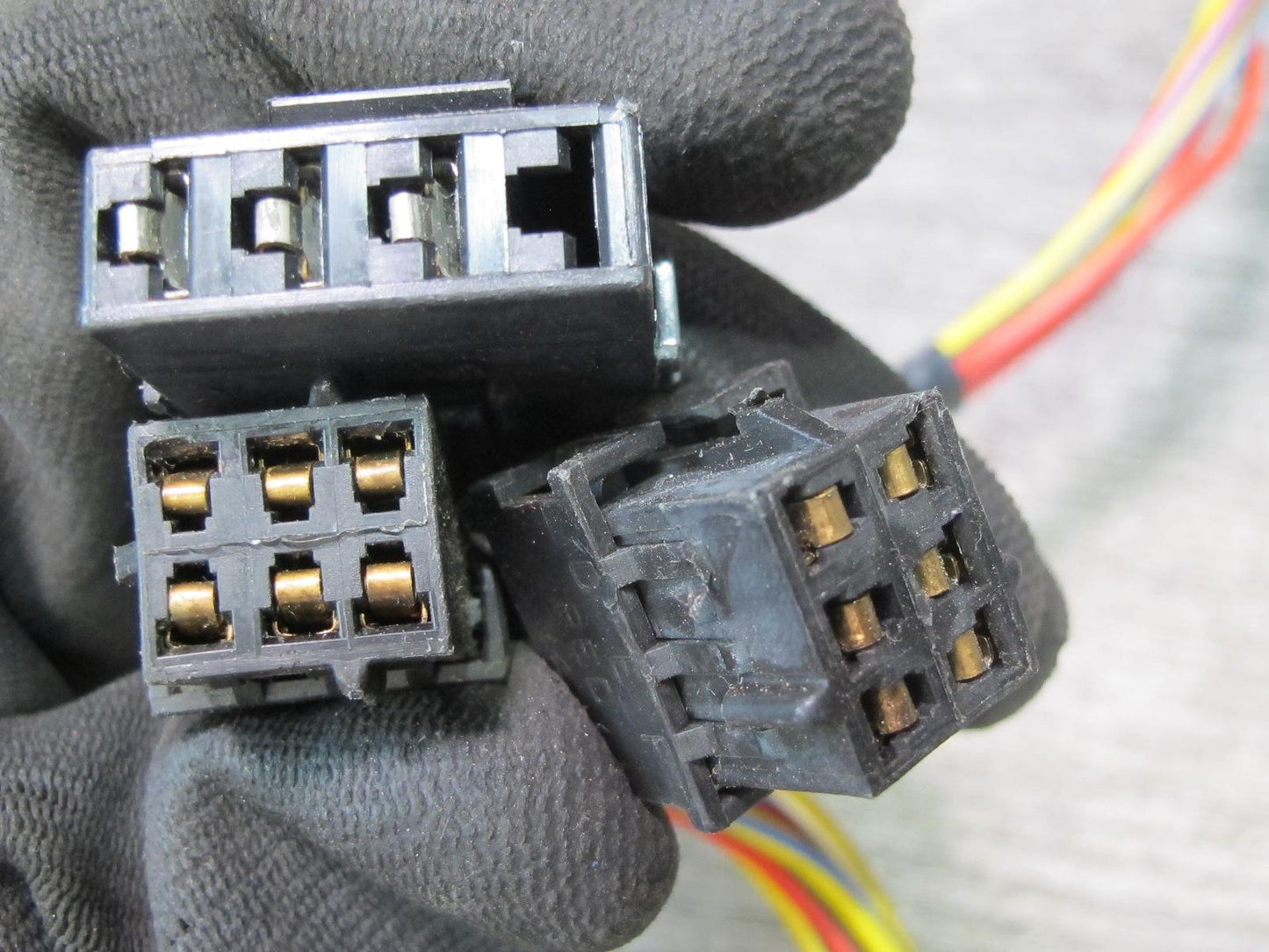 92-93 Chevrolet Corvette C4 Front Left & Right Seat Switch w Wiring 10161842 OEM