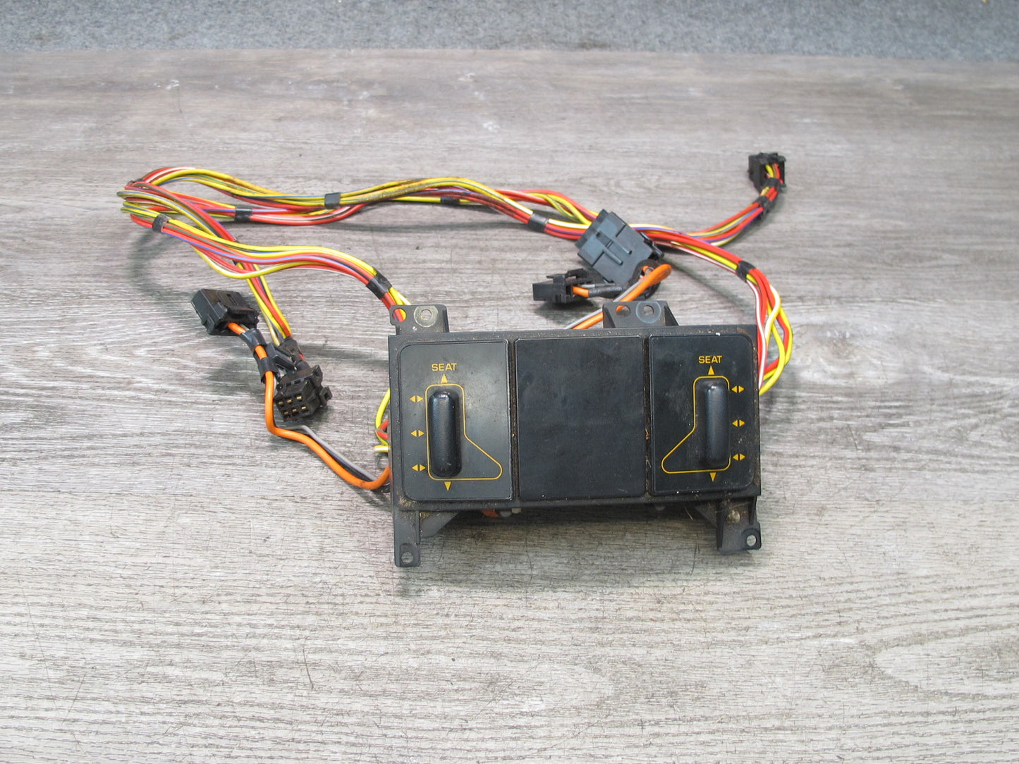 92-93 Chevrolet Corvette C4 Front Left & Right Seat Switch w Wiring 10161842 OEM