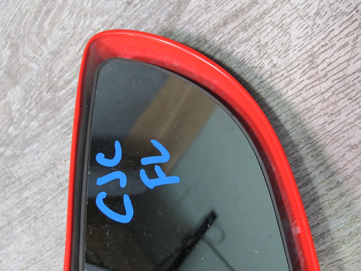 88-96 Chevrolet Corvette C4 Left Door Heated Side View Power Mirror RED OEM