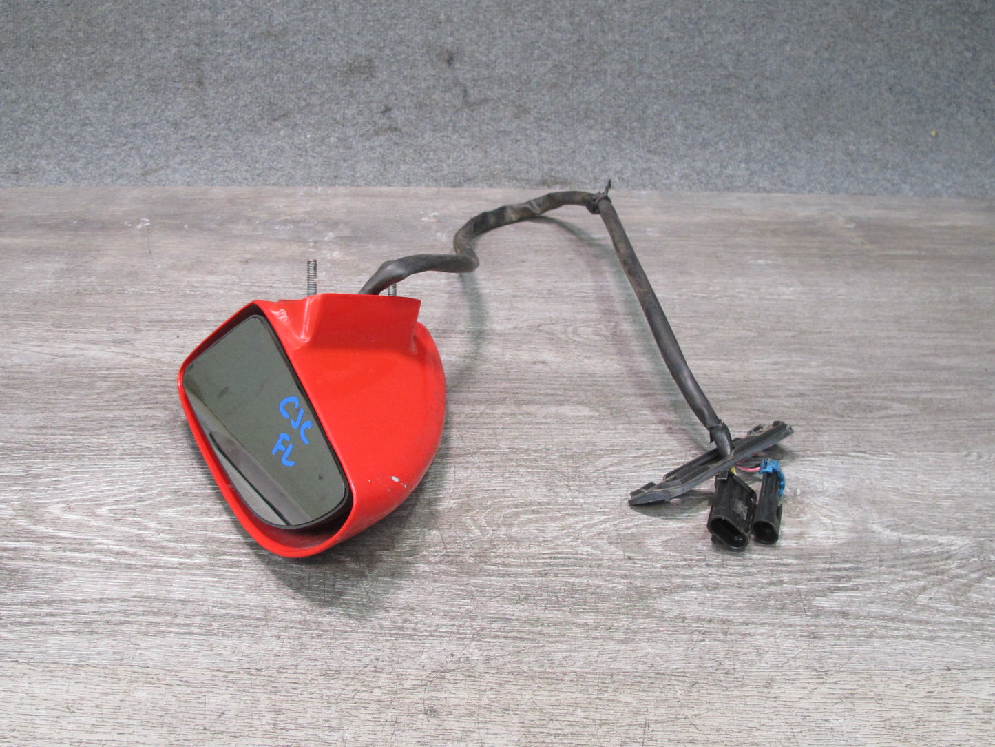 88-96 Chevrolet Corvette C4 Left Door Heated Side View Power Mirror RED OEM
