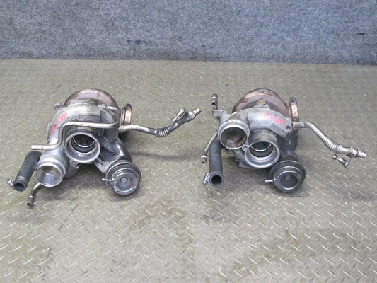 2010-2014 BMW E71 X6M S63 Left & Right Turbocharger Unit Set of 2 86k Miles