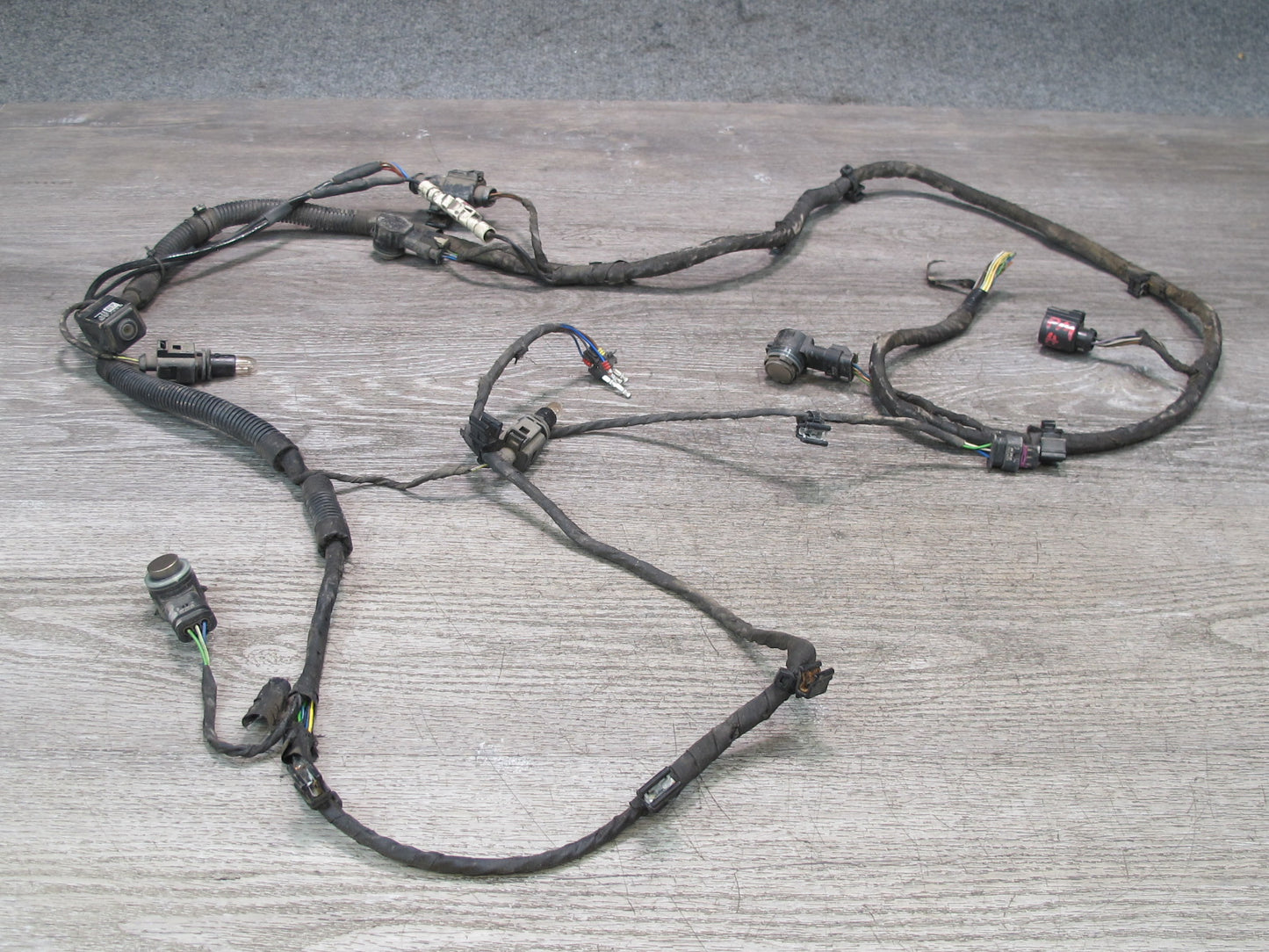 2015-2018 Porsche Macan Rear View Backup Camera Bumper PDC Sensor Wiring Set