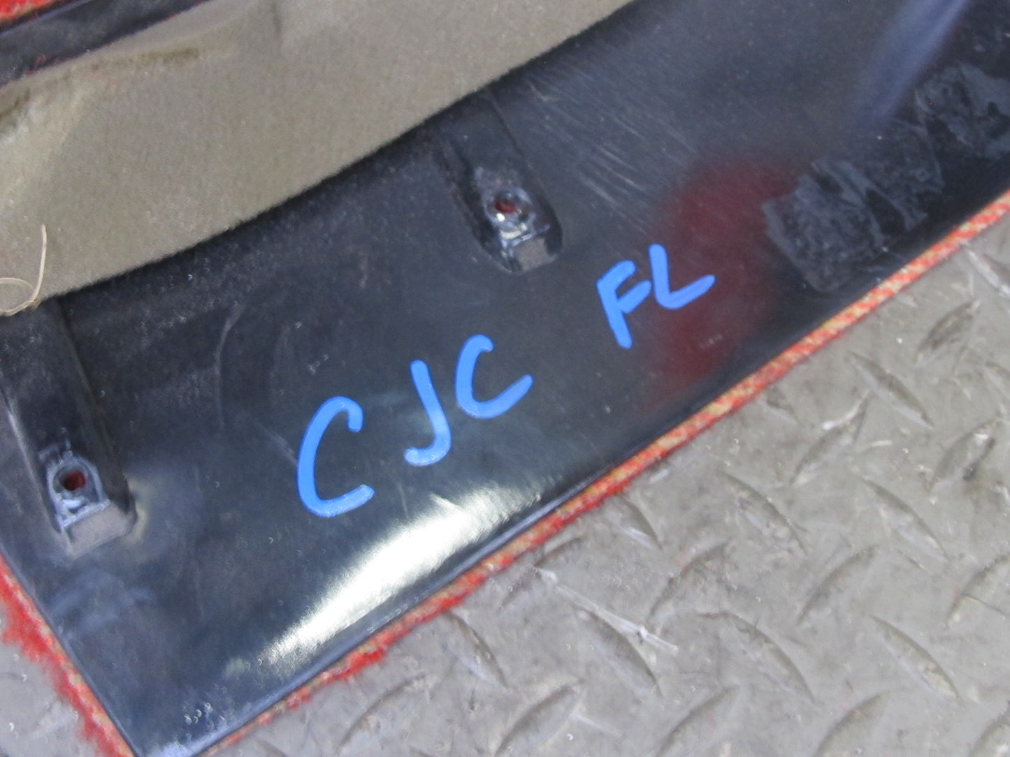 92-93 Chevrolet Corvette C4 Front Left Under Dash Trim Cover Panel RED OEM