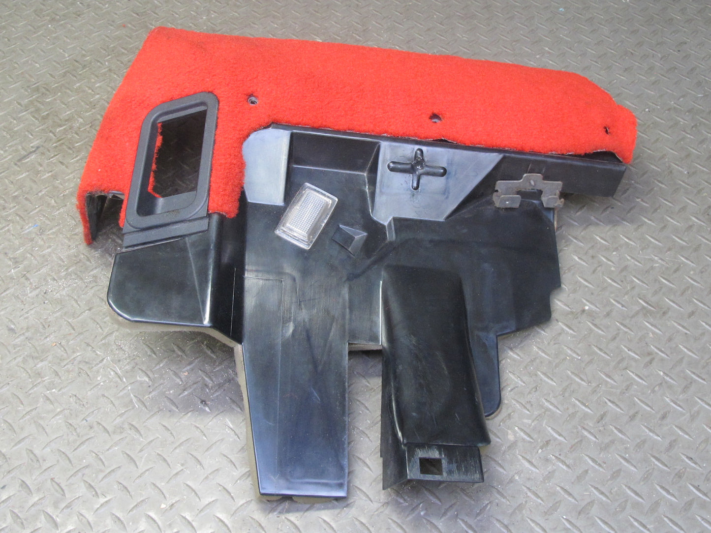 92-93 Chevrolet Corvette C4 Front Left Under Dash Trim Cover Panel RED OEM