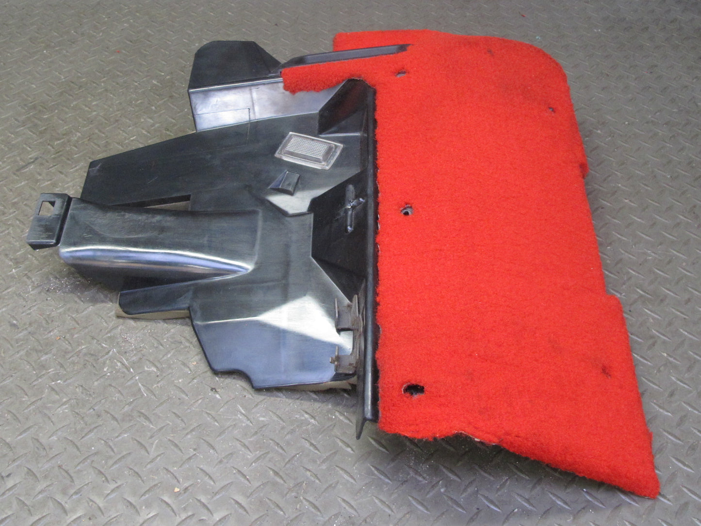 92-93 Chevrolet Corvette C4 Front Left Under Dash Trim Cover Panel RED OEM