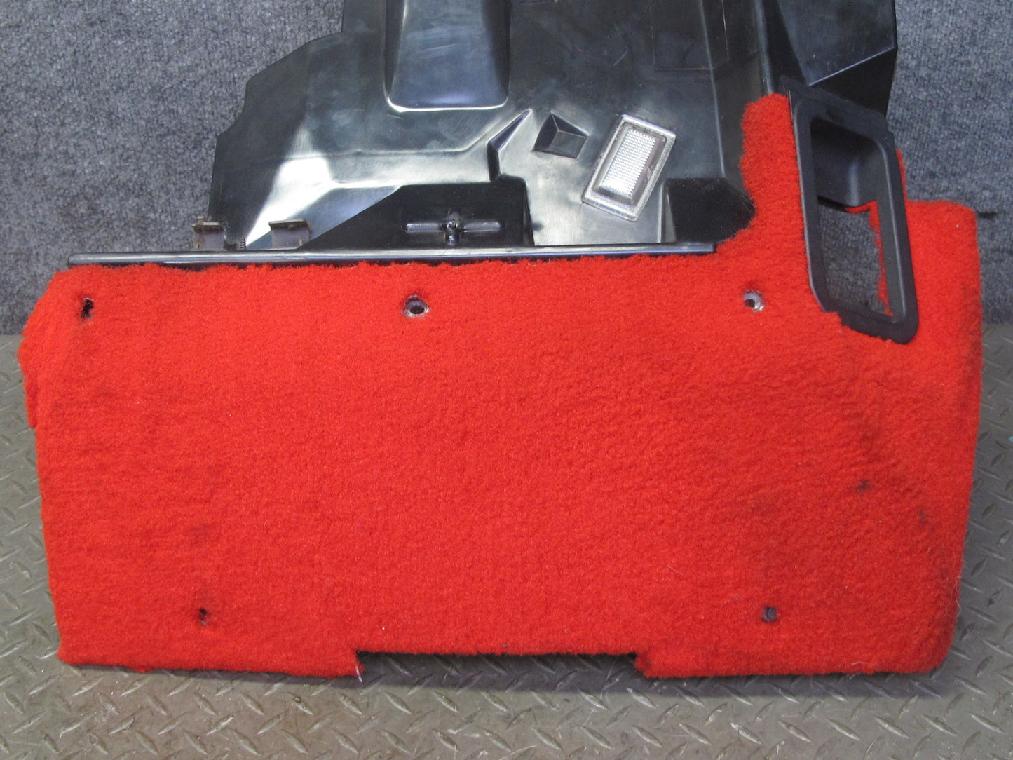 92-93 Chevrolet Corvette C4 Front Left Under Dash Trim Cover Panel RED OEM