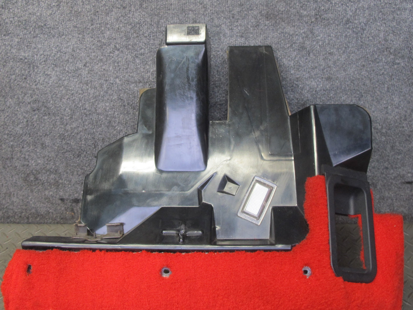 92-93 Chevrolet Corvette C4 Front Left Under Dash Trim Cover Panel RED OEM