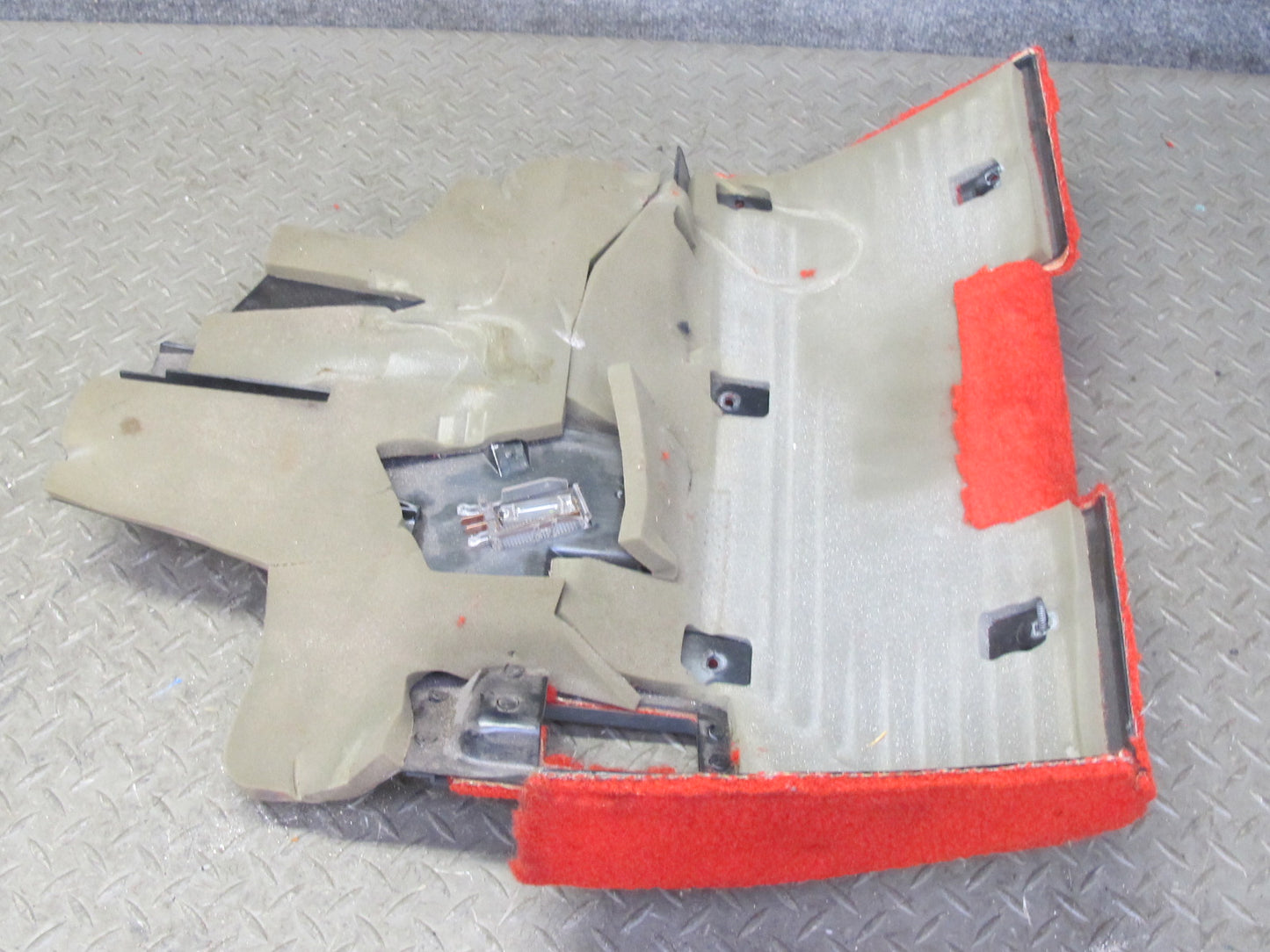 92-93 Chevrolet Corvette C4 Front Left Under Dash Trim Cover Panel RED OEM