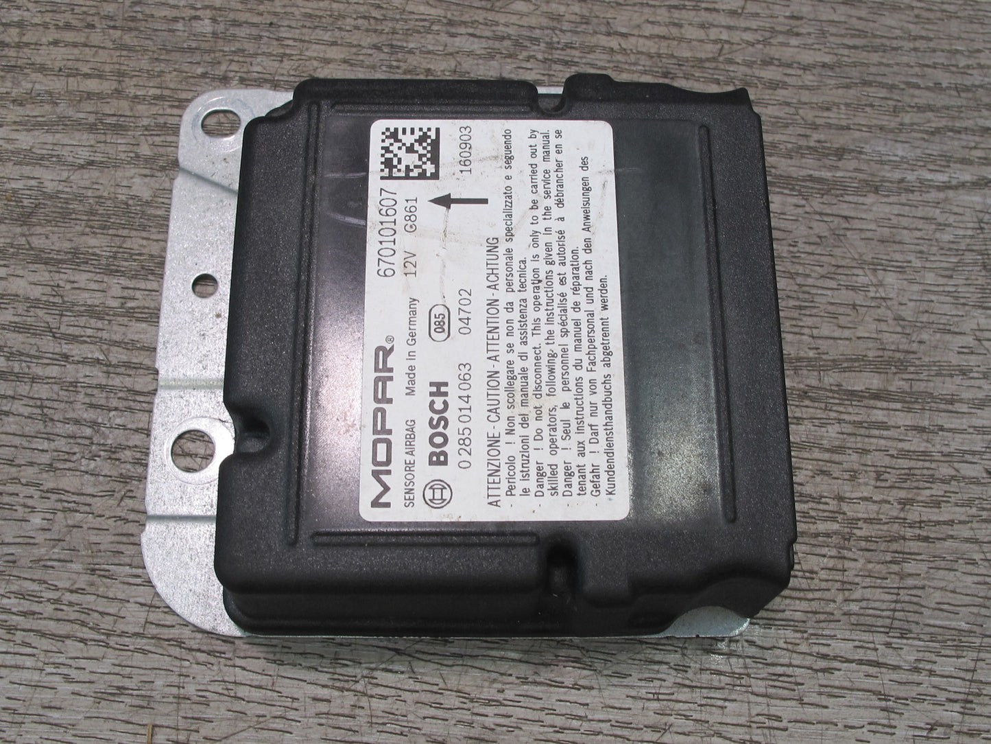 2017-2020 Maserati Levante M161 Data Restraint Diagnostic Control Module