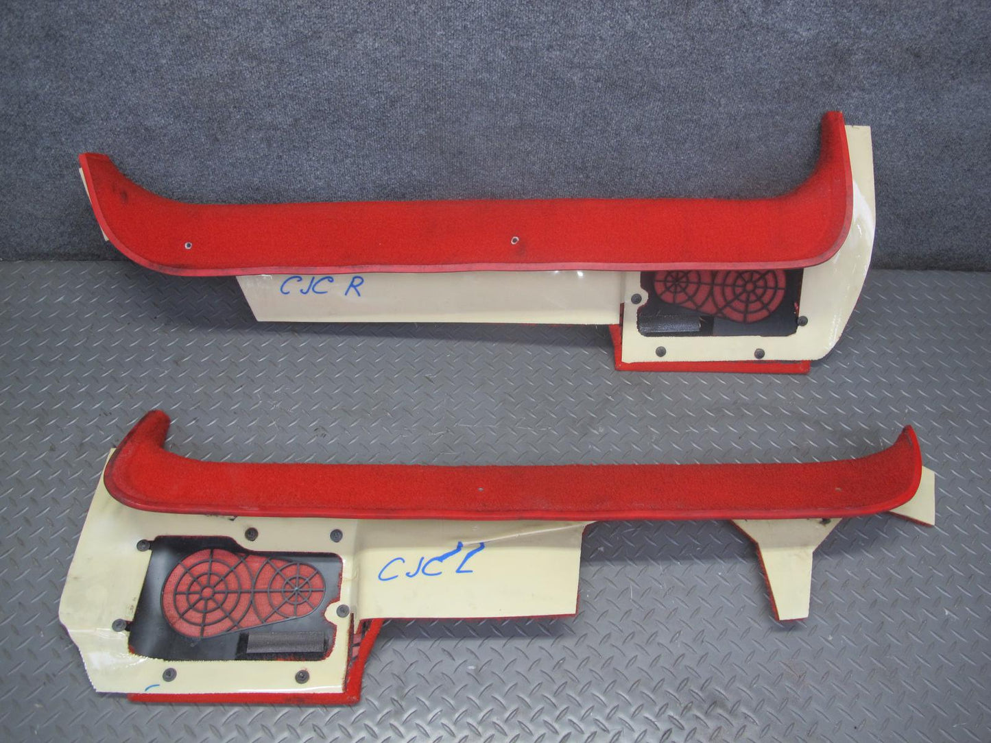 1993 Chevrolet Corvette C4 Hatch 18pcs Interior Trunk Carpet Trim Set RED OEM