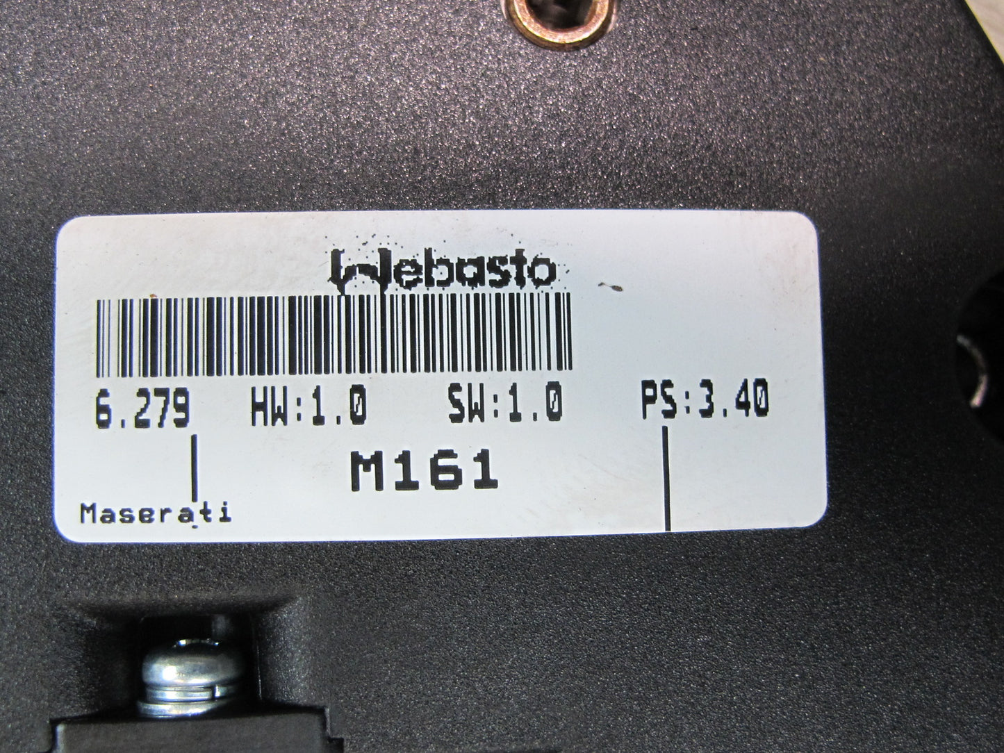 2017-2020 Maserati Levante M161 Upper Sunroof Motor Drive Unit