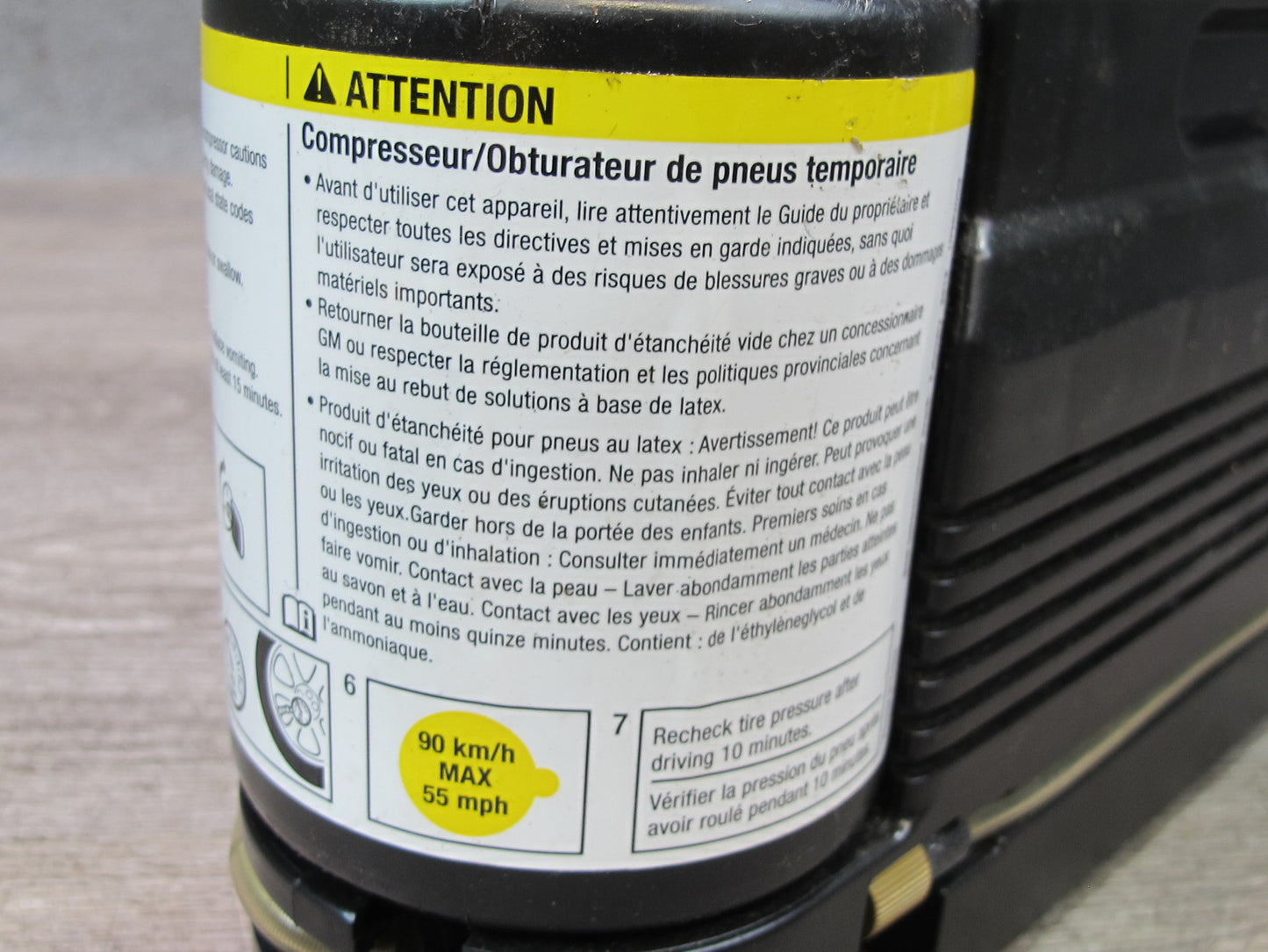 07-10 Saturn SKY Pontiac Solstice Spare Tire Air Compressor Sealer Inflator OEM