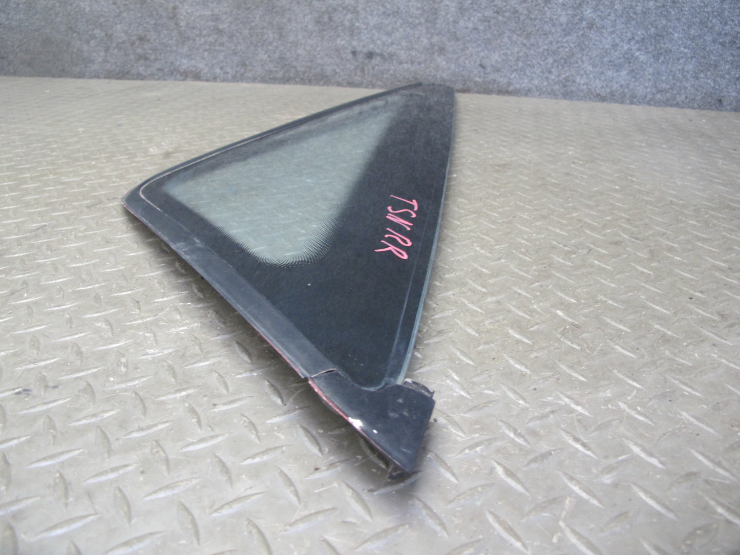 89-92 Toyota Supra MA70L Rear Right Quarter Glass Window w Molding Trim Set OEM