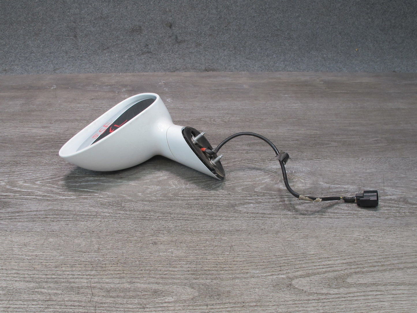 07-08 Saturn SKY Left Driver Door Side View Power Mirror Polar White OEM