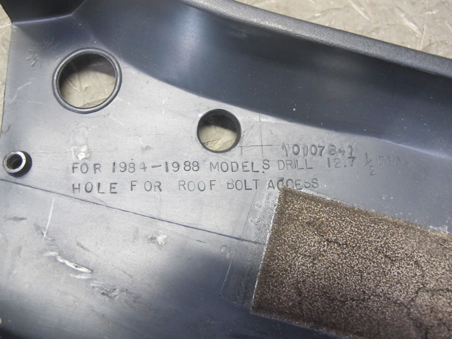 90-96 Chevrolet Corvette C4 Windshield Header Trim Cover Panel 10107841 OEM