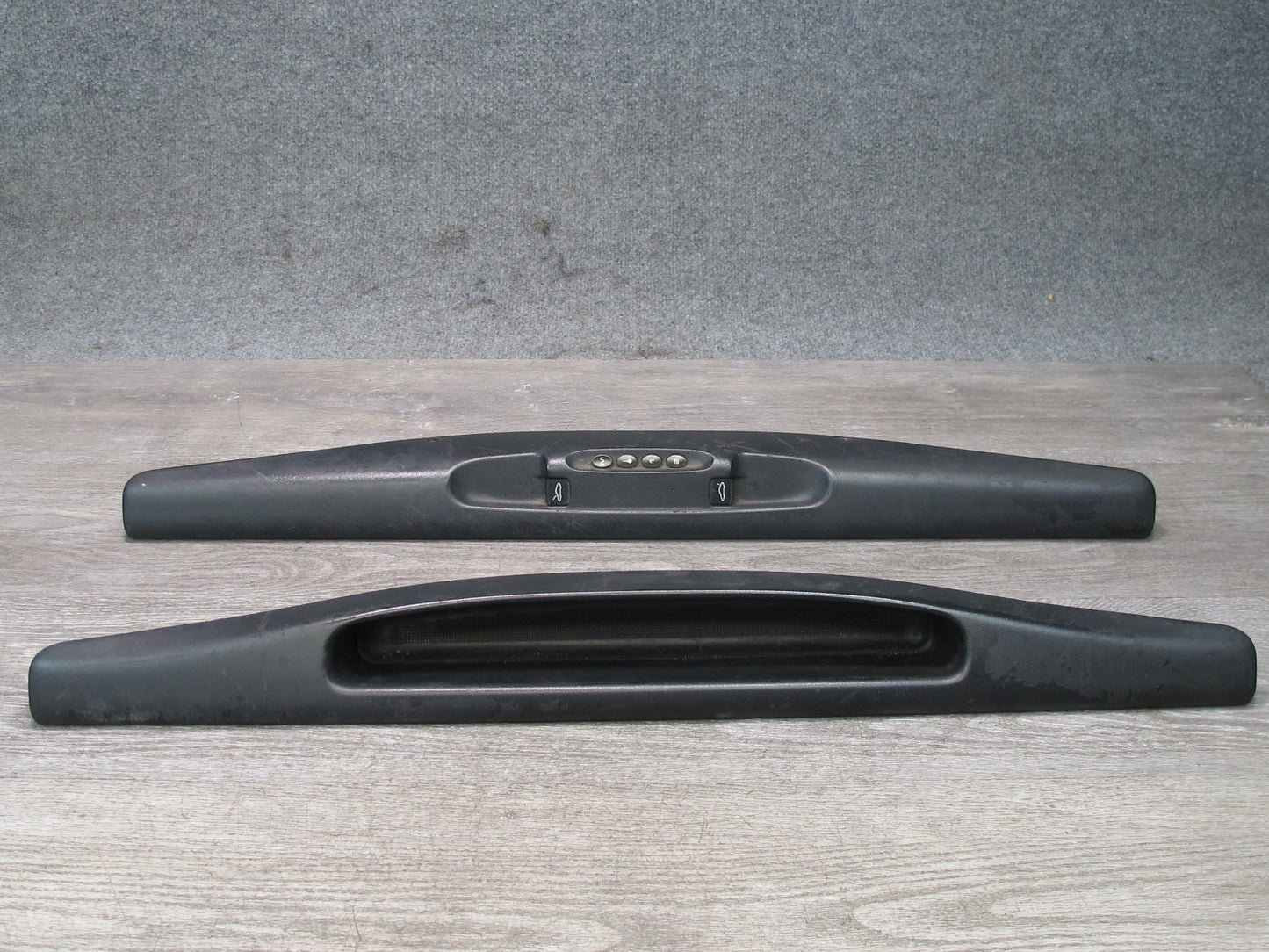 2002-2005 Porsche 911 996 Left & Right Scuff Trim Plate Panel w Switch Set of 2