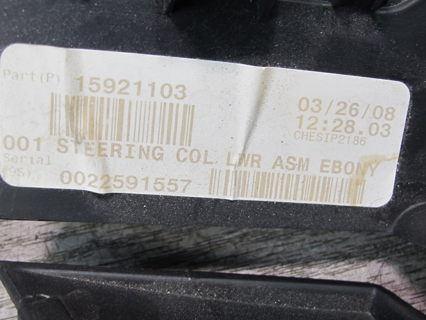 07-10 Saturn SKY Redline Steering Column Upper & Lower Trim Cover Panel Set OEM