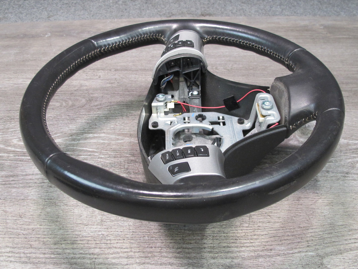07-09 Saturn SKY Redline 3-SPOKE Black Leather Steering w Controls OEM