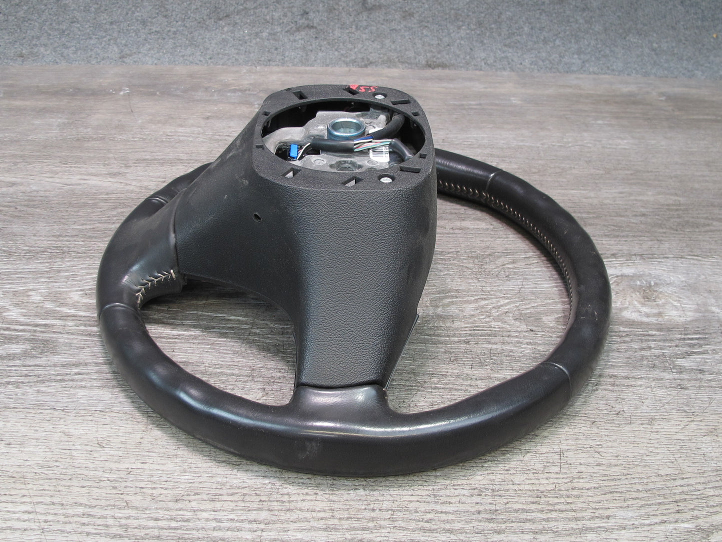 07-09 Saturn SKY Redline 3-SPOKE Black Leather Steering w Controls OEM