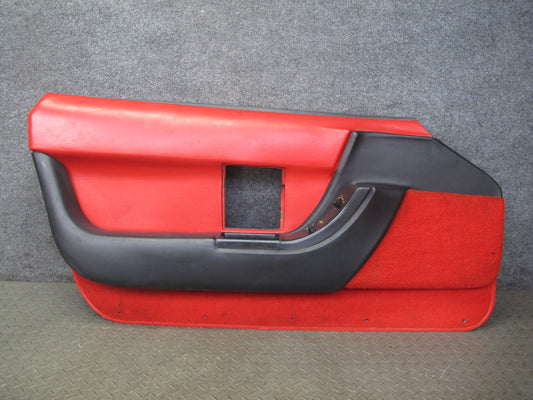 1993 Chevrolet Corvette C4 Left Door Interior Trim Cover Panel Torch RED OEM